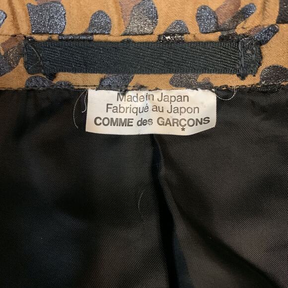 COMME des GARCONS HOMME PLUS M Black Leopard Trim Shawl Collar Sport Coat - Picture 6 of 8